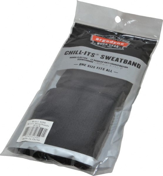 Wrist Bands: Black, Cotton Elastic, Universal MPN:12402