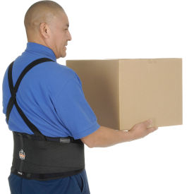 Ergodyne® ProFlex® 100 Economy Back Support W/Rubber Track Webbing Medium Black 11383