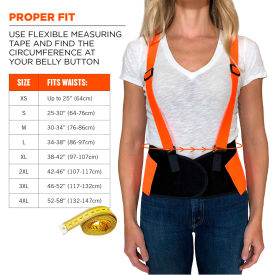 Ergodyne® ProFlex® 100 Economy Hi-Vis Back Support Orange Medium 11883