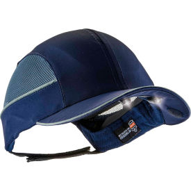 Ergodyne® Skullerz® 8960 Bump Cap W/LED Lighting Technology Navy Long Brim One Size 23375