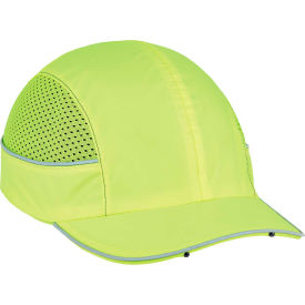 Ergodyne® Skullerz® 8960 Bump Cap W/LED Lighting Technology Lime Short Brim One Size 23377