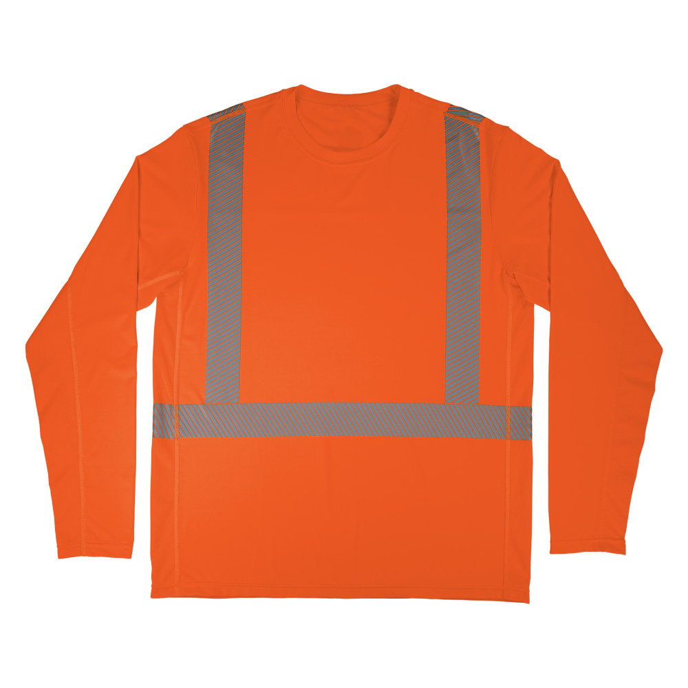 Ergodyne Chill-Its 6688 Cooling Hi-Vis Sun Shirt With UV Protection, XL, Orange MPN:12233
