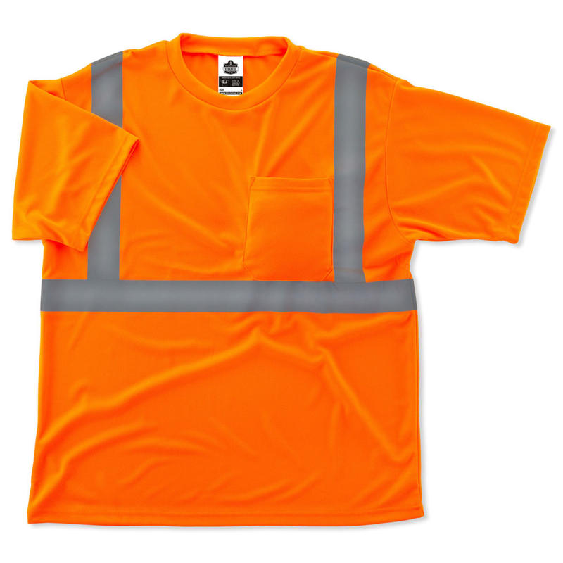 Ergodyne GloWear 8289 Type R Class 2 T-Shirt, 5X, Orange MPN:21519