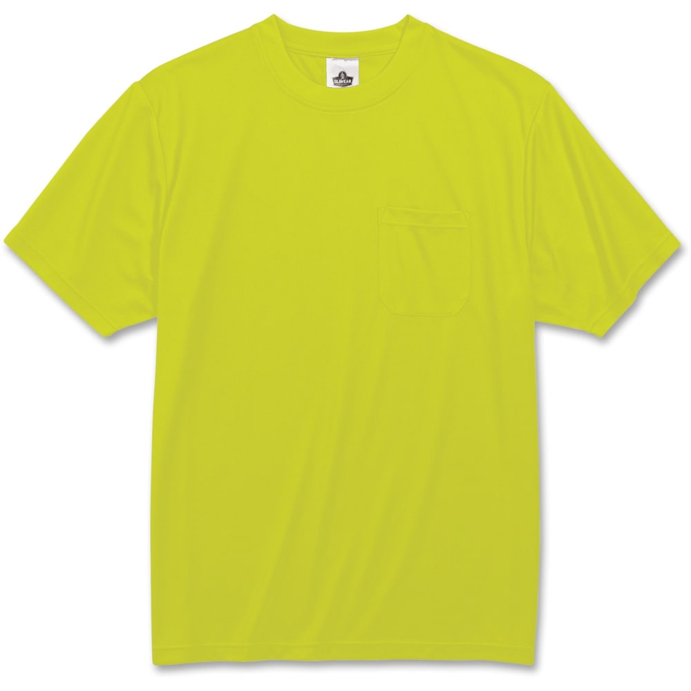 Ergodyne GloWear 8089 Non-Certified T-Shirt, Small, Lime MPN:21552