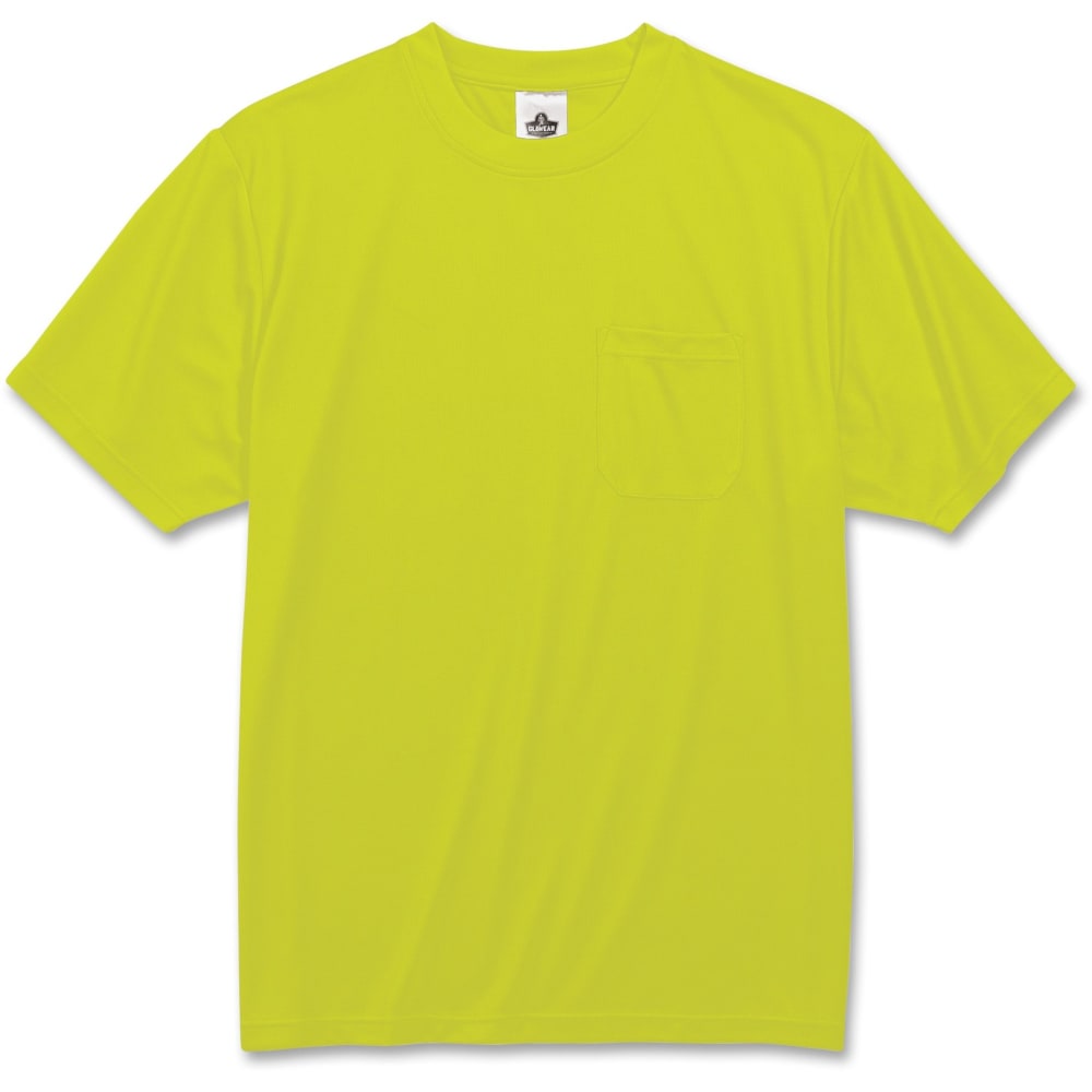Ergodyne GloWear 8089 Non-Certified T-Shirt, Medium, Lime (Min Order Qty 5) MPN:21553
