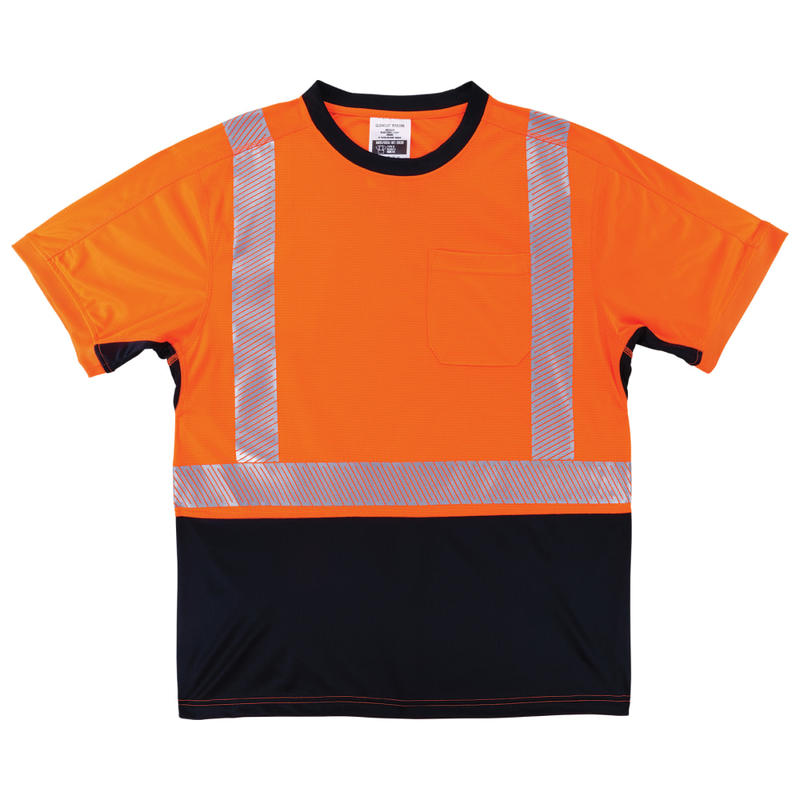 Ergodyne GloWear 8283BK Lightweight Performance Hi-Vis T-Shirt, Small, Orange MPN:23512