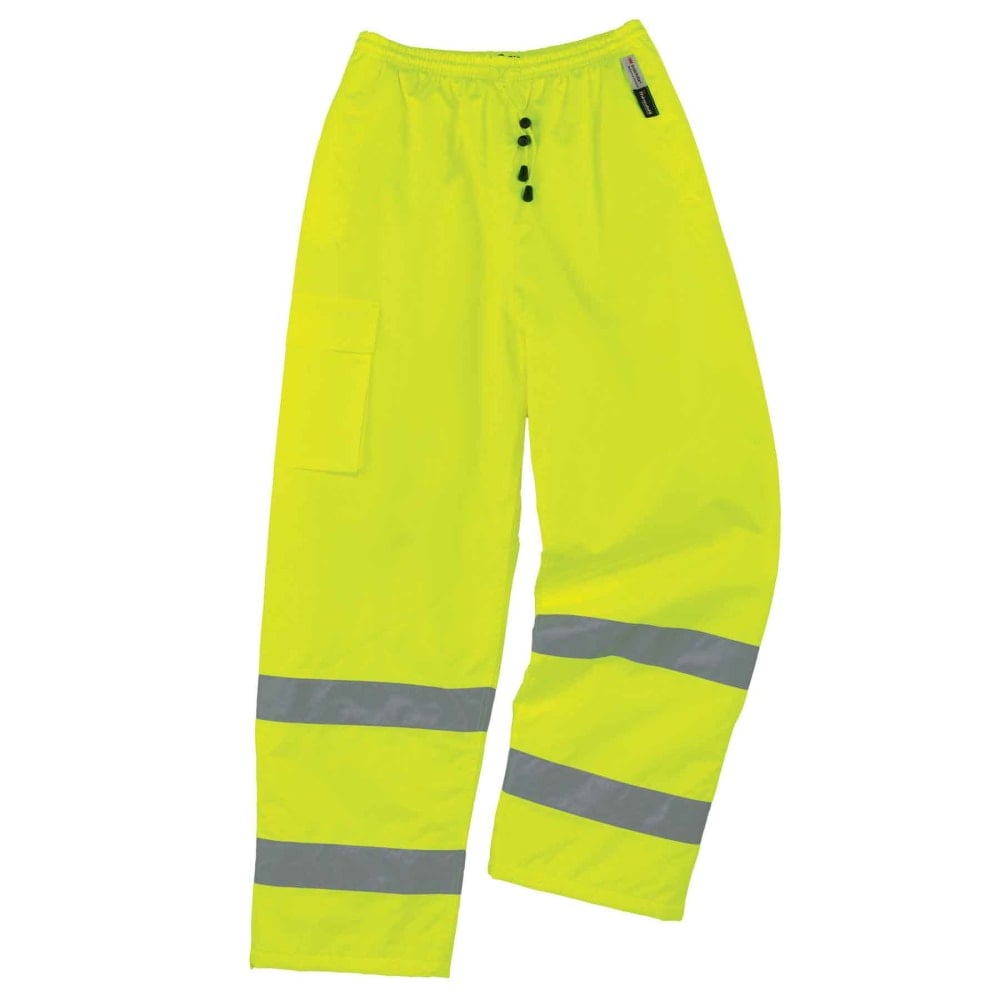 Ergodyne GloWear 8925 Class E Polyester Thermal Pants, X-Large, Lime MPN:24455