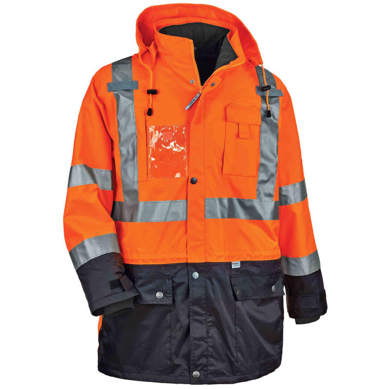 Ergodyne GloWear 8388 4-In-1 Type R Class3/2 Thermal Jacket Kit, 5X, Orange MPN:25559
