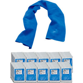 Ergodyne® Chill-Its® Evaporative Cooling Towel PVA Blue Pack of 50 12410