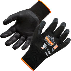 Ergodyne® Proflex 7001 Abrasion Resistant Gloves Nitrile Coated M Black 1 Pair 17953 - Pkg Qty 12