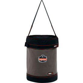 Ergodyne® Arsenal® 5930T Web Handle Canvas Hoist Bucket & Top Large Gray 14830