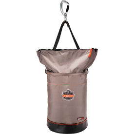 Ergodyne® Arsenal® 5974 Hoist Bucket Tool Bag w/ Swivelling Carabiner & Zipper Lrg Gry 15974