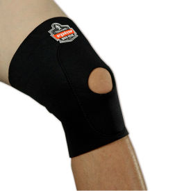 Ergodyne® 615 Knee Sleeve; Open Patella/Anterior Pad Black Medium 16533