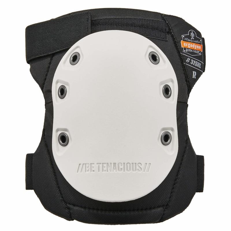 Ergodyne ProFlex Standard Knee Pads, With Textured Hard Cap, White, 315HL MPN:18316