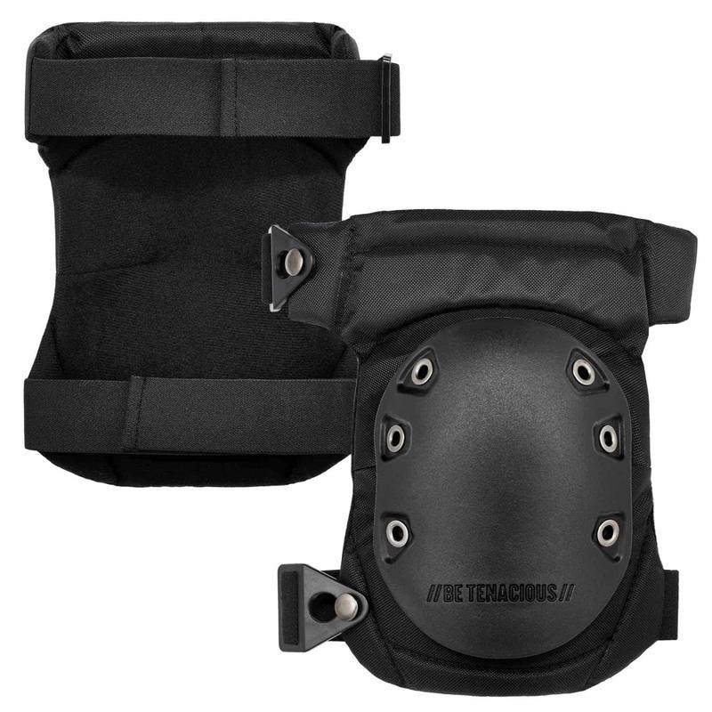 Ergodyne ProFlex 435 Gel Knee Pad, Hinged Rubber Cap, One Size, Black, Pack Of 2 Knee Pads MPN:18435