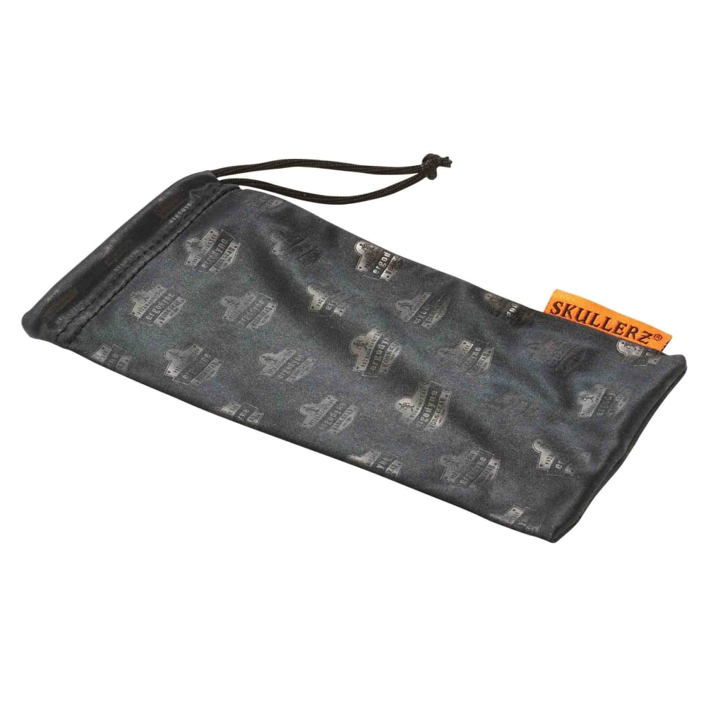 Ergodyne Skullerz 3218 Microfiber Cleaning Bags, Black, Pack Of 12 Bags MPN:19218