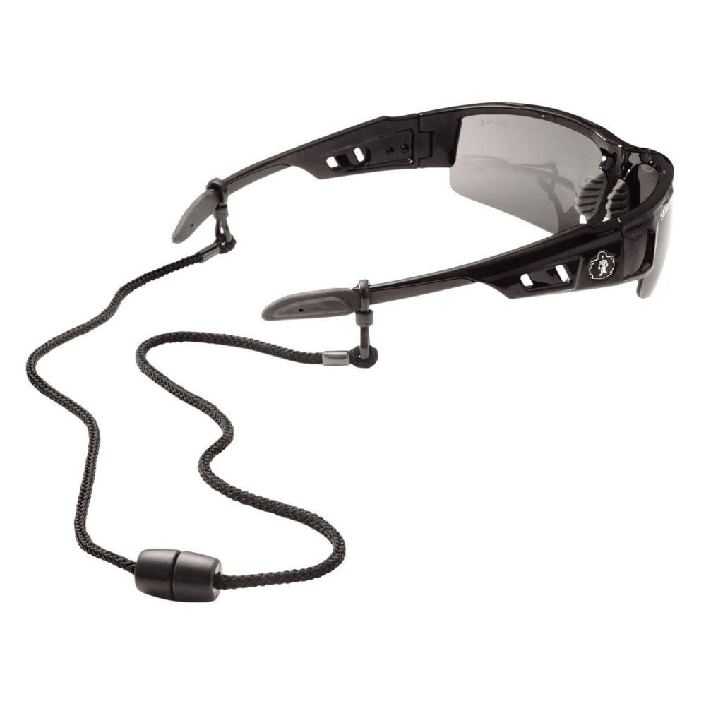 Ergodyne Skullerz 3251 Breakaway Rope Eyewear Lanyards, Black, Pack Of 6 Lanyards MPN:19342