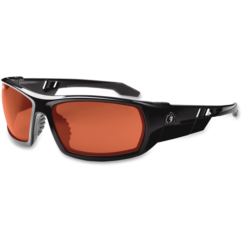Ergodyne Skullerz Odin Copper Lens Safety Glasses, Black/Copper MPN:50020