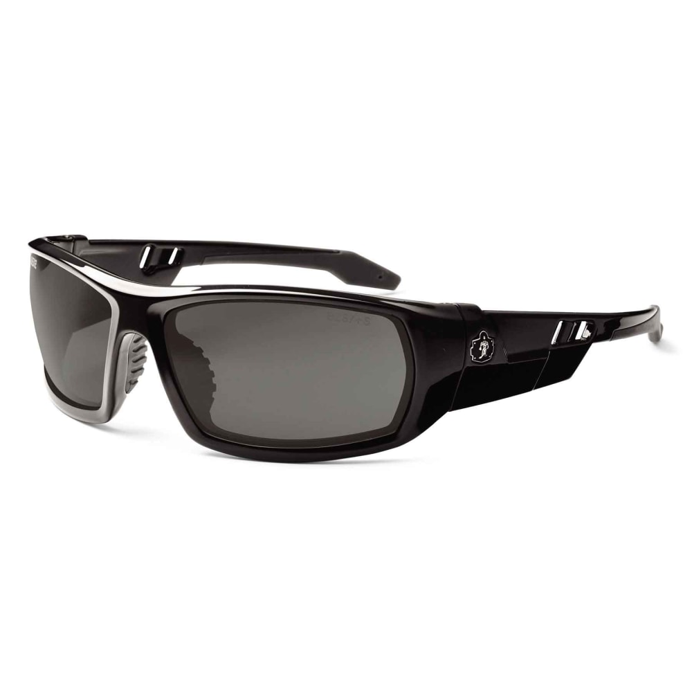 Ergodyne Skullerz Safety Glasses, Odin, Black Frame Polarized Smoke Lens MPN:50031