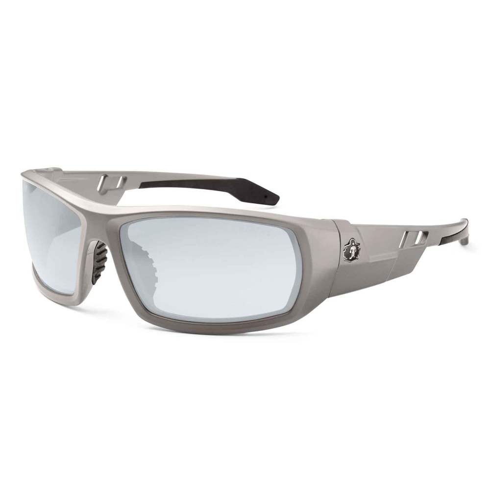 Ergodyne Skullerz Safety Glasses, Odin, Matte Gray Frame, Indoor/Outdoor Lens MPN:50180