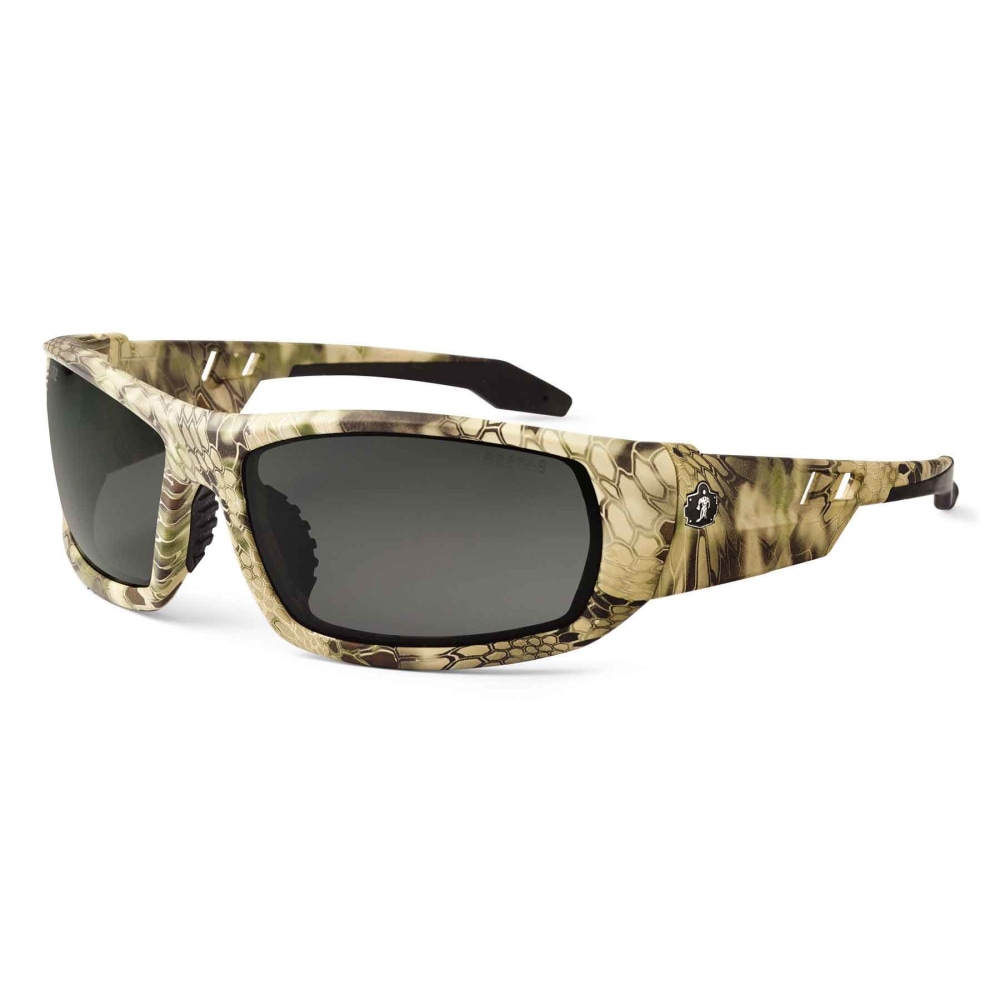Ergodyne Skullerz Safety Glasses, Odin, Polarized, Kryptek Highlander Frame, Smoke Lens MPN:50331