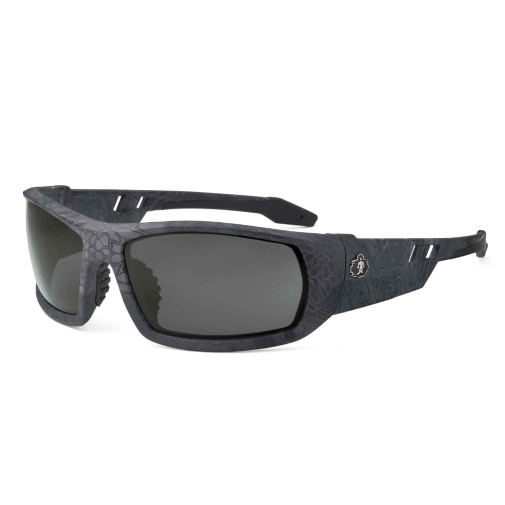 Ergodyne Skullerz Safety Glasses, Odin, Polarized, Kryptek Typhon Frame, Smoke Lens MPN:50531