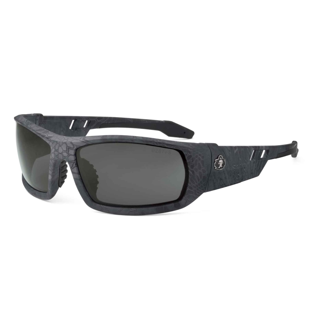 Ergodyne Skullerz Safety Glasses, Odin, Anti-Fog, Kryptek Typhon Frame, Smoke Lens MPN:50533