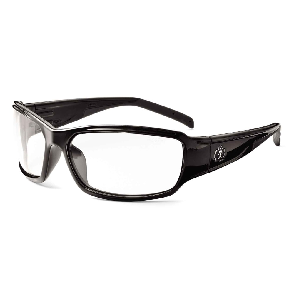 Ergodyne Skullerz Safety Glasses, Thor, Anti-Fog, Black Frame, Clear Lens MPN:51003