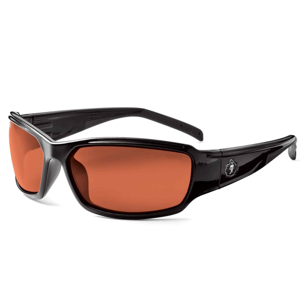 Ergodyne Skullerz Safety Glasses, Thor, Polarized, Black Frame, Copper Lens MPN:51021