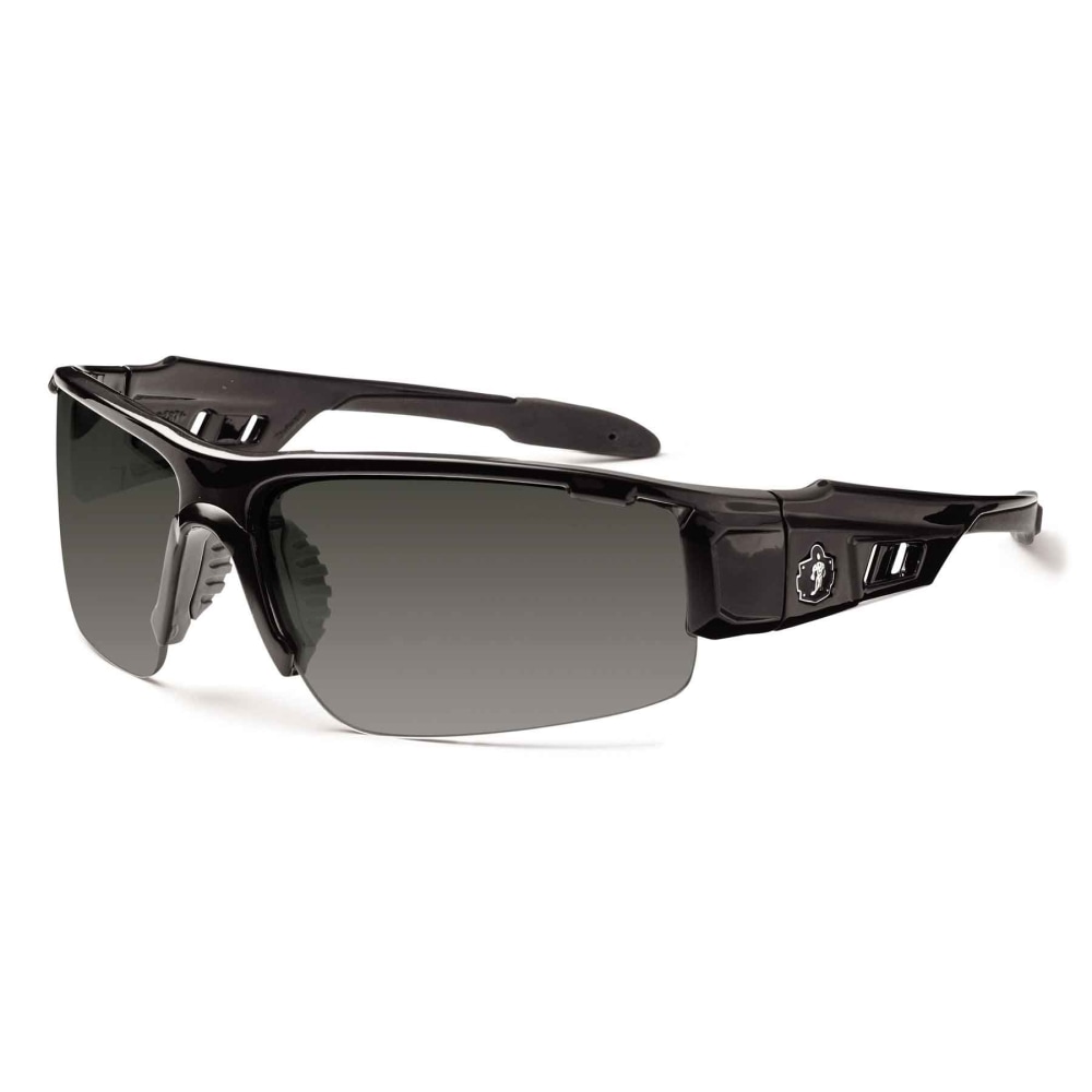 Ergodyne Skullerz Safety Glasses, Dagr, Polarized, Black Frame, Smoke Lens MPN:52031