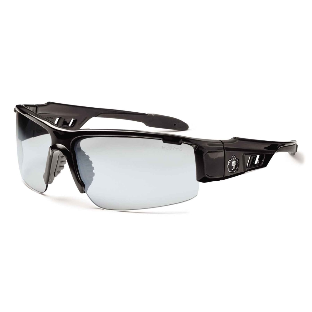 Ergodyne Skullerz Safety Glasses, Dagr, Black Frame, Indoor/Outdoor Lens MPN:52080