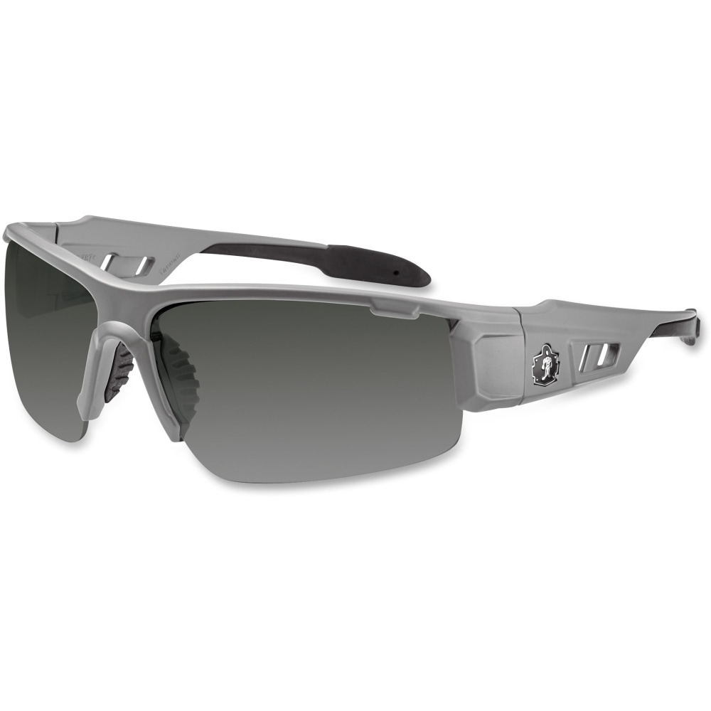 Ergodyne Skullerz Safety Glasses, Dagr, Matte Gray Frame, Smoke Lens MPN:52130
