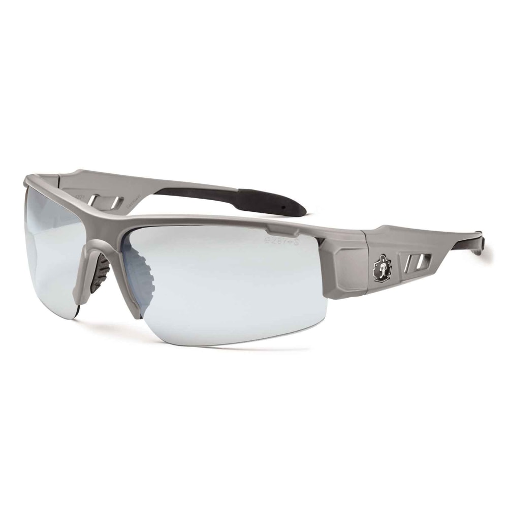 Ergodyne Skullerz Safety Glasses, Dagr, Matte Gray Frame, Indoor/Outdoor Lens MPN:52180