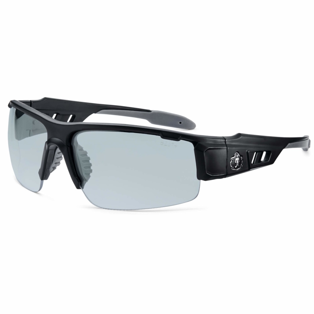 Ergodyne Skullerz Safety Glasses, Dagr, Matte Black Frame, Indoor/Outdoor Lens MPN:52480