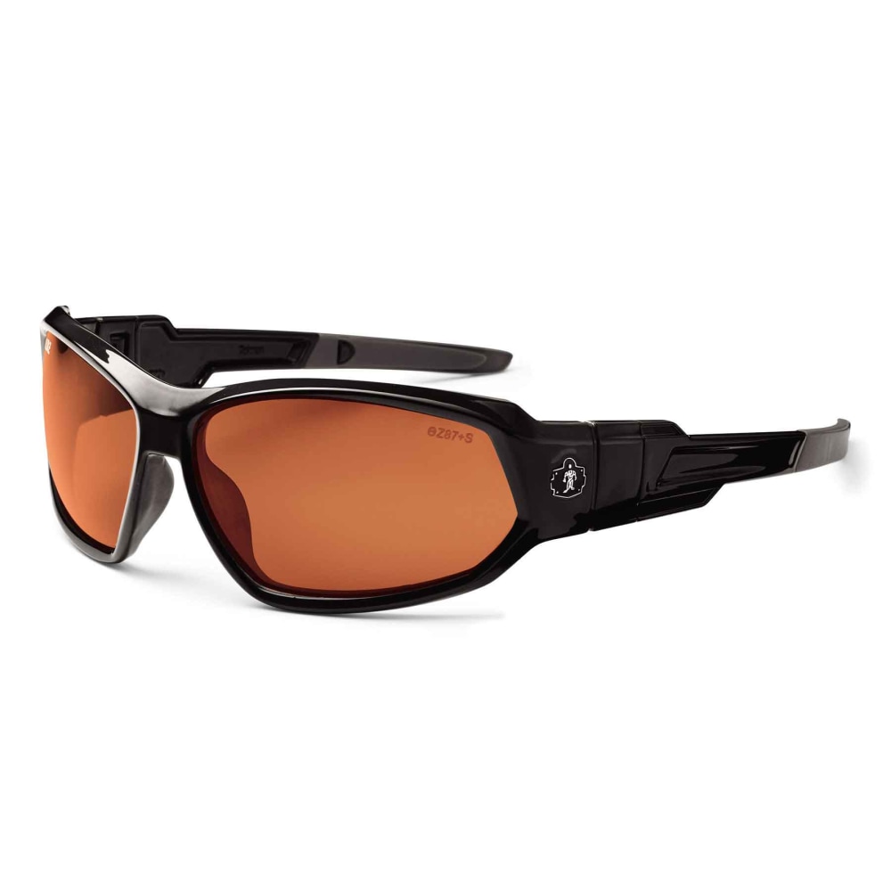 Ergodyne Skullerz Safety Glasses, Loki, Polarized, Black Frame, Copper Lens MPN:56021