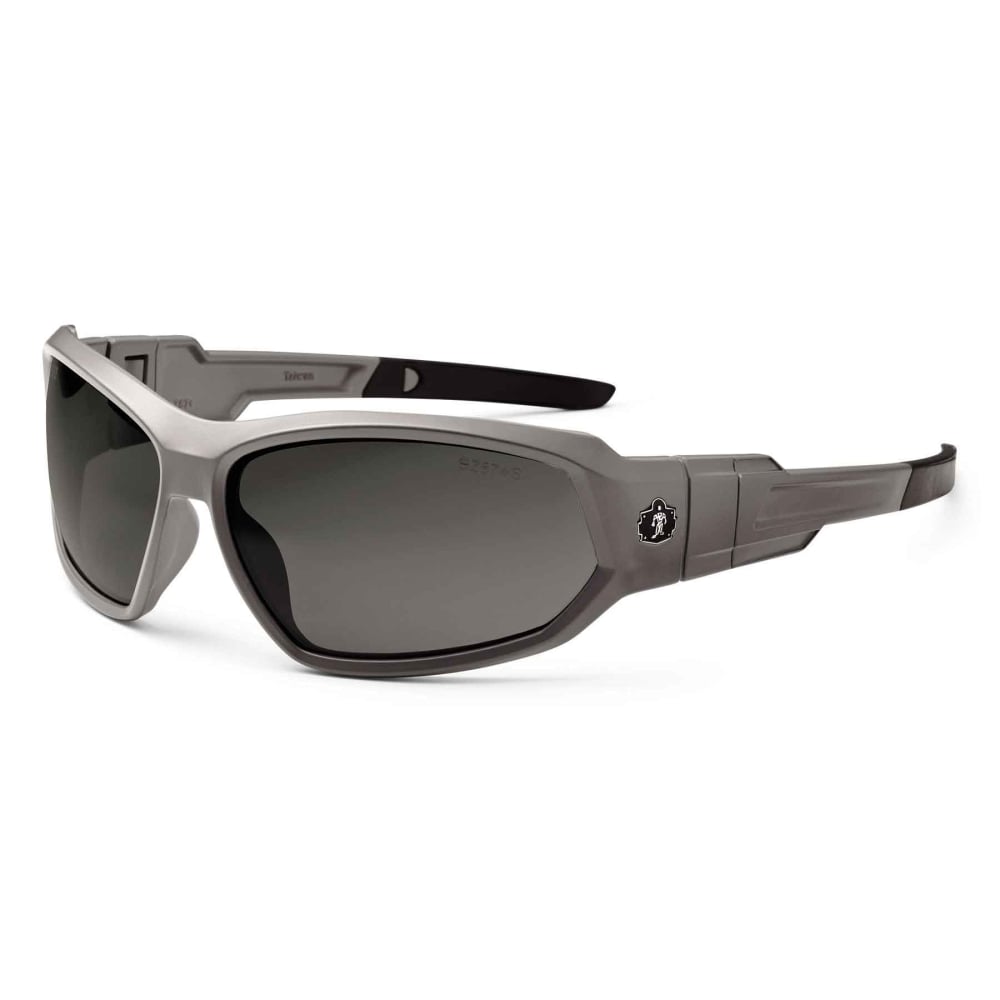 Ergodyne Skullerz Safety Glasses, Loki, Polarized, Matte Gray Frame, Smoke Lens MPN:56131