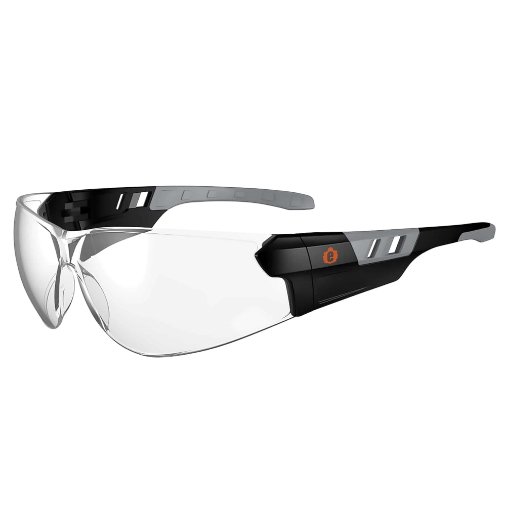 Ergodyne Skullerz SAGA Frameless Safety Glasses, One Size, Matte Black Frame, Clear Lens MPN:59100