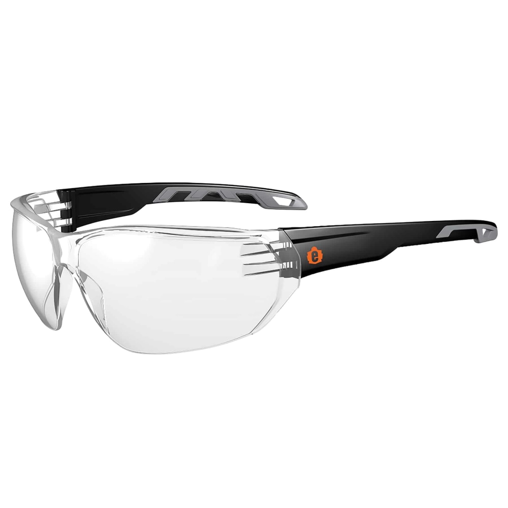 Ergodyne Skullerz VALI Frameless Safety Glasses, One Size, Matte Black Frames, Clear Lens MPN:59200