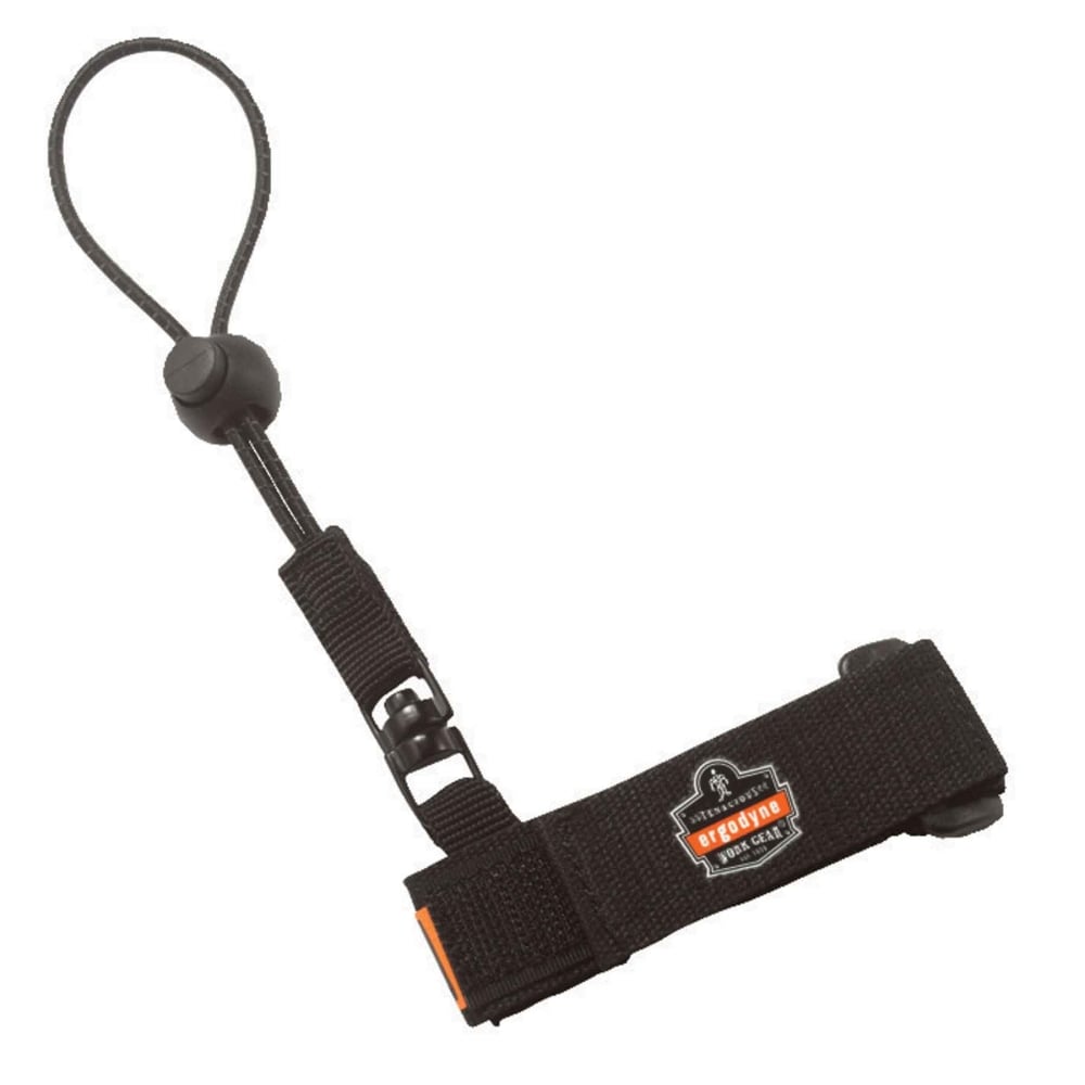Ergodyne Squids 3115 Tool Wrist Lanyards, 2 Lb, Large/X-Large, Black, Pack Of 6 Lanyards MPN:19052