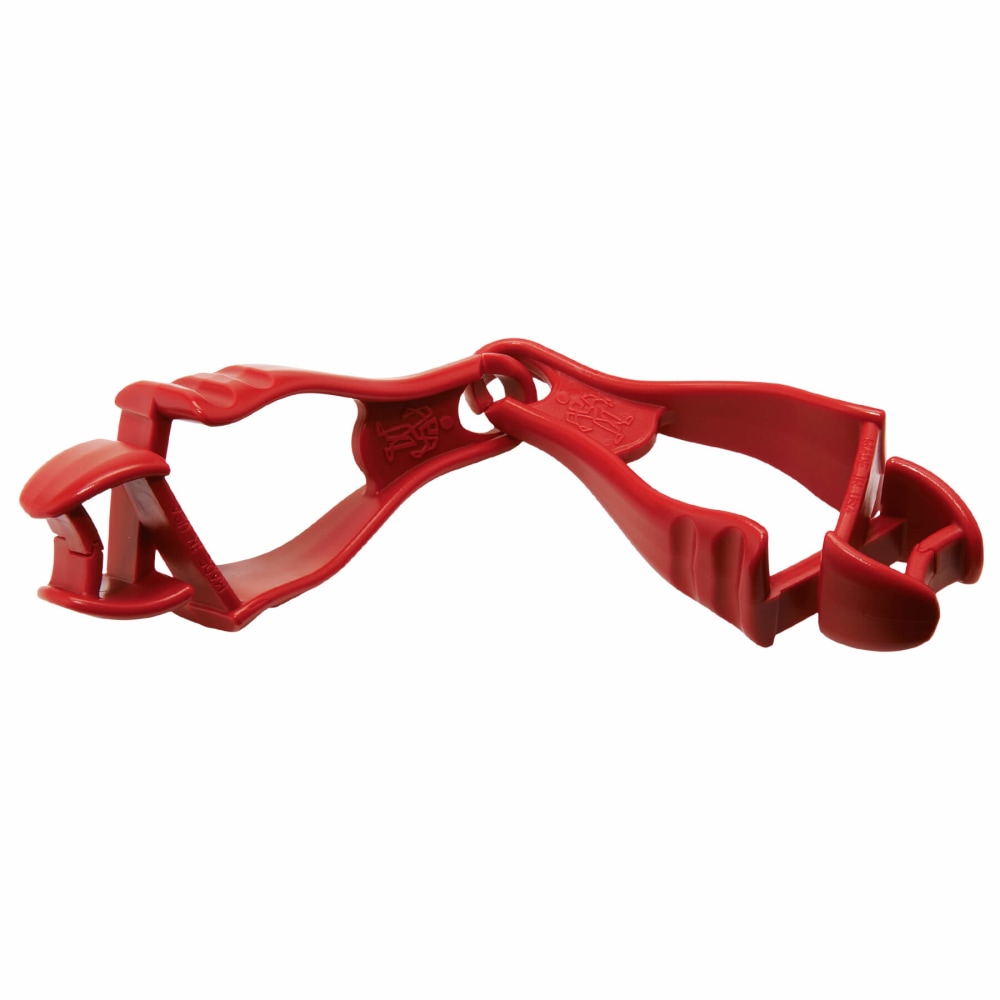 Ergodyne Squids 3400 Glove Grabbers With Dual Clip Mount, Red, Pack Of 6 MPN:19113