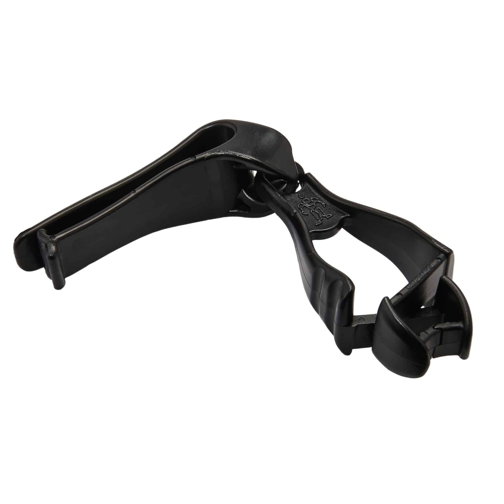 Ergodyne Squids 3405 Glove Grabbers With Belt Clips, Black, Pack Of 6 Grabbers MPN:19122