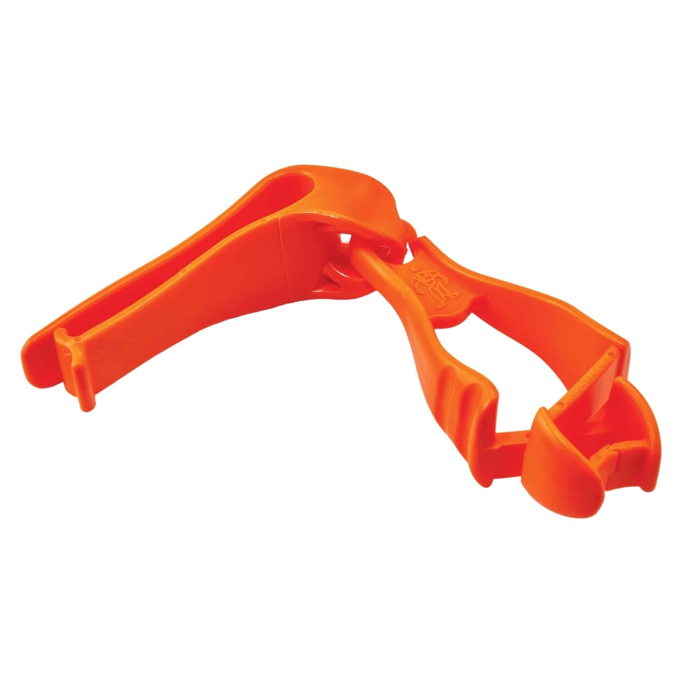 Ergodyne Squids 3405 Glove Grabbers With Belt Clips, Orange, Pack Of 6 Grabbers MPN:19128