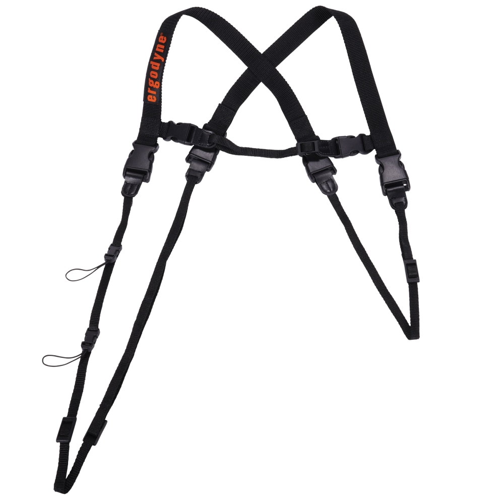 Ergodyne Squids 3132 Barcode Scanner Lanyard Harness, Black, X-Large MPN:19170