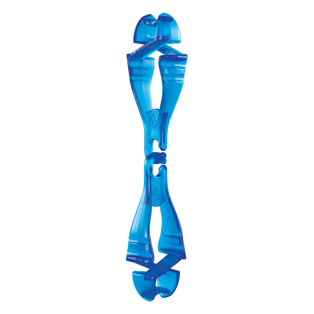 Ergodyne Squids 3400-ECO Glove Clip Holder With Dual Clips, 50% Recycled, Blue, Total Qty 1 MPN:19227
