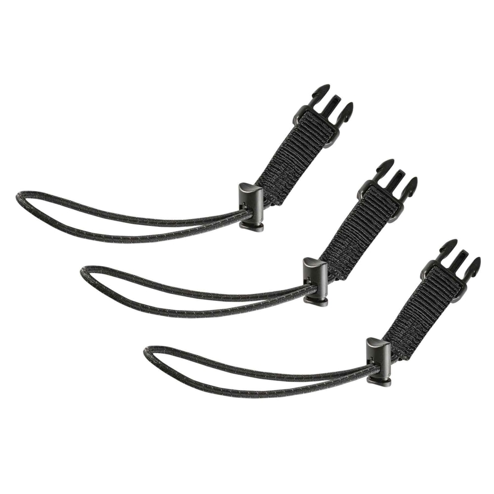 Ergodyne Squids 3026 Retractable Tool Lanyard Accessory Loops, 6in, Black, Pack Of 3 Loops MPN:19326