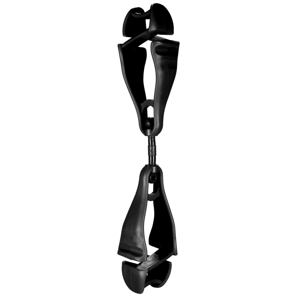 Ergodyne Squids 3420 Swiveling Dual-ClipGlove Holders, 5-1/2in, Black, Set Of 6 Holders MPN:19412