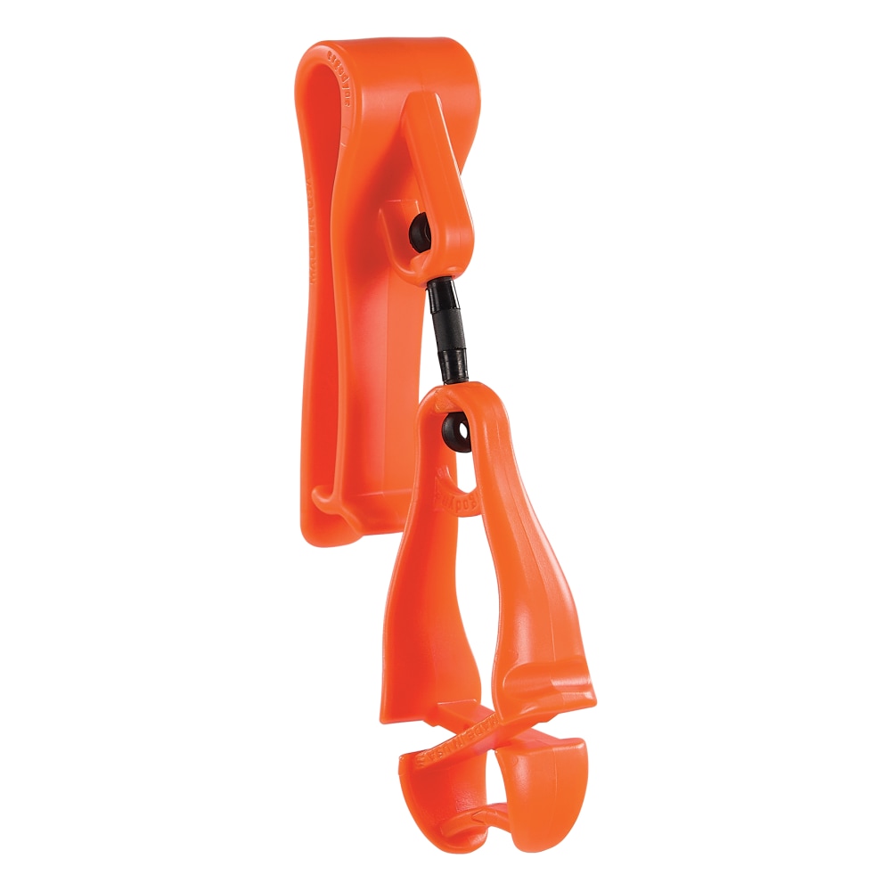 Ergodyne 3425 Glove Belt Clip Holder, 6-1/2in, Orange, Total Qty 1 MPN:19558