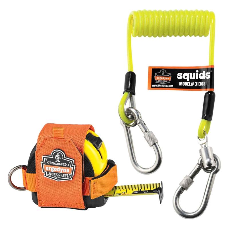Ergodyne Squids 3190 Tape Measure Tethering Kit, 2 Lb, Black MPN:19660