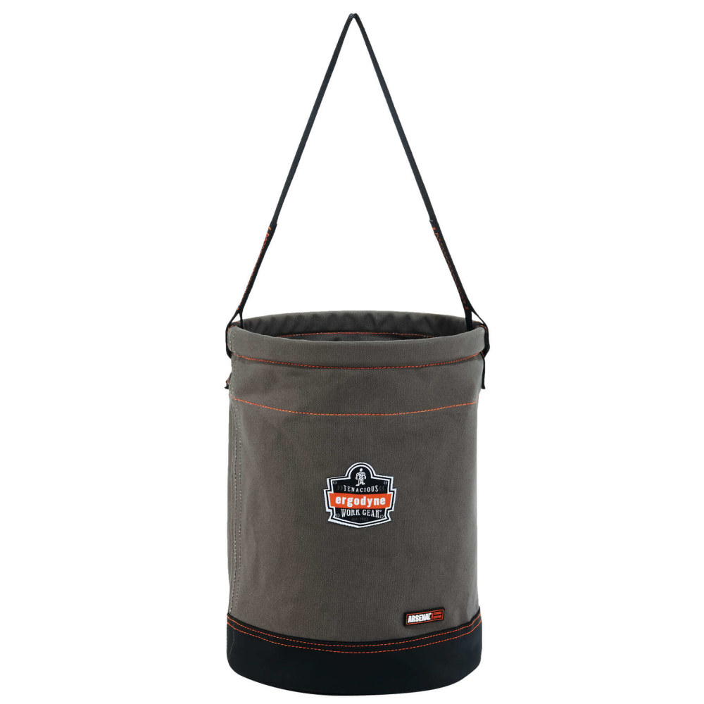Ergodyne Arsenal 5930 Canvas Hoist Bucket, 17in x 12-1/2in, Gray MPN:14930