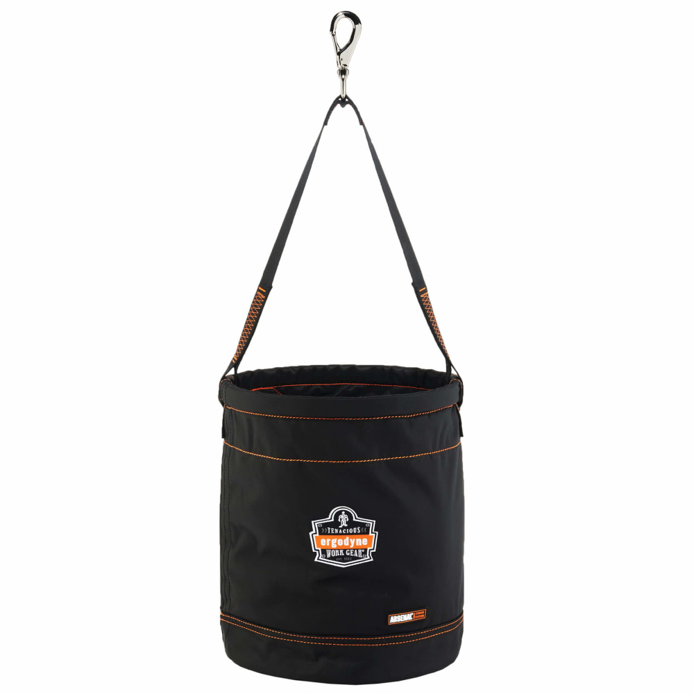 Ergodyne Arsenal 5970 Swiveling Hook Nylon Hoist Bucket, 15in x 12-1/2in, Black MPN:14970